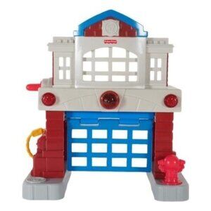 Fisher-Price Little People Fire Station Playset Toddler Toy W Accessories 2006